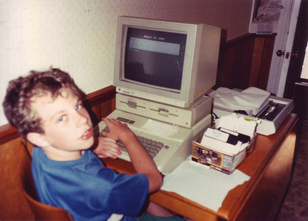 Me on an Apple II